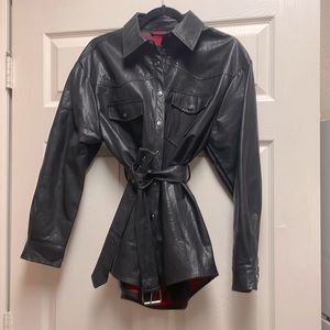 Zara leather like jacket!!